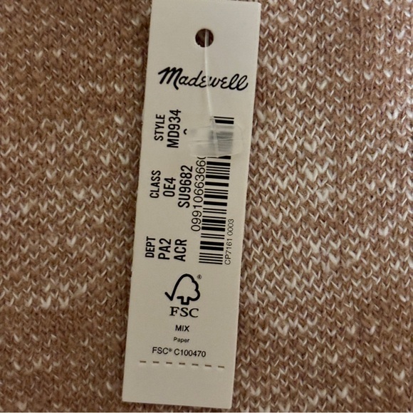 Madewell NWOT Square-Neck Sweater Tee Sweater in Gingham - Picture 10 of 10